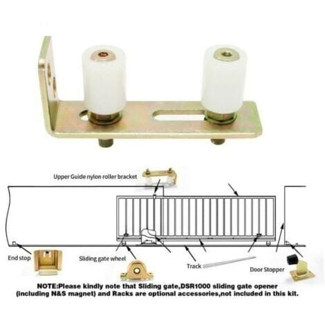 Ahlsen Roue de guidage de rail de porte de cour porte coulissante roue en nylon poulie en nylon industrielle diverses spécifications