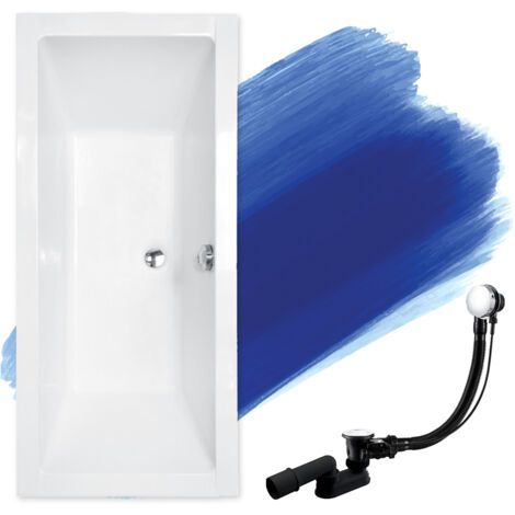 Baignoire Rectangulaire 190x90, Siphon de bain et pieds (support) - Set 3en1 - Fabriqué en UE - BADLAND QUADRO