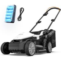 Rasenmäher 33cm, 5-stufige Höhenverstellung, Rasenpflege, 20V 4,0Ah Akku, bürstenloser Motor Litheli