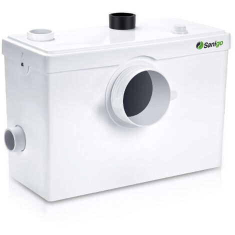 Sanigo – Broyeur sanitaire 600W – 3 entrées pour toilettes, baignoire, douche – Débit 240 L/min, lames inox 304, silencieux 45-55 dBs