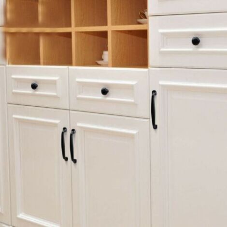 10x Poignée Meuble - Cuisine Armoire Porte Poignées - Entraxe 128MM - Aluminium