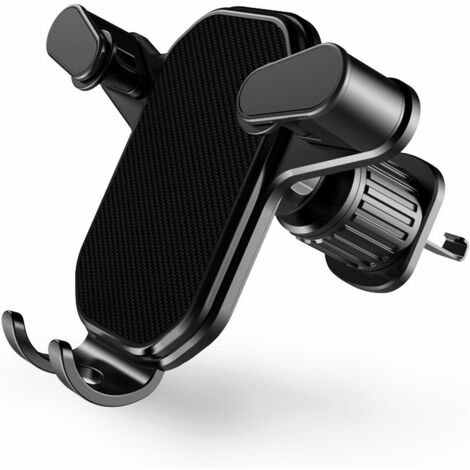 Support de téléphone portable pour voiture, super stable, crochet de ventilation amélioré, support de téléphone portable pour voiture, mains libres, universellement adapté à tous les smartphones
