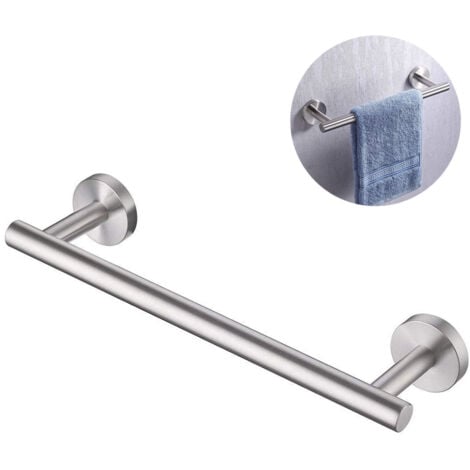 Porte-Serviettes Salle de Bain Barre Porte Serviette Acier INOX SUS304 Murale 30 CM Brossé