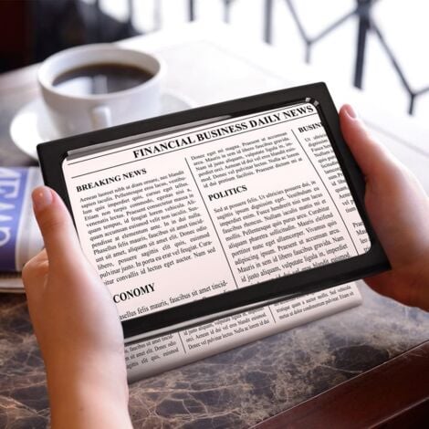 La loupe de lecture avec lumière LED est pliable, adaptée à la lecture, à l'observation, aux personnes âgées ou aux personnes malvoyantes
