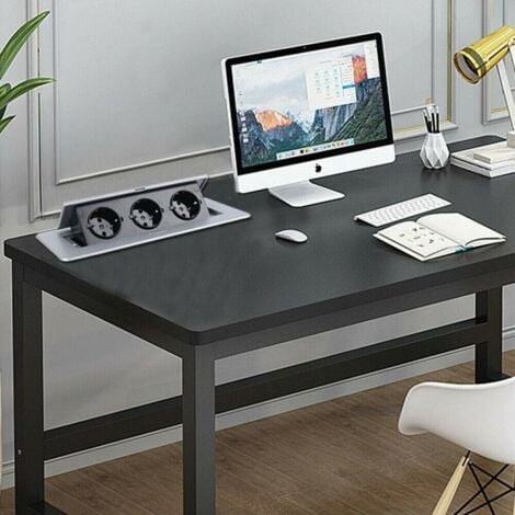 Prise encastrable escamotable avec 3 prises  pour plan de travail, comme prise de table ou prise au sol pour la cuisine, le bureau, l'agencement peu encombrant des emplacements