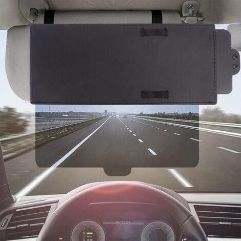 Extension Pare Soleil Voiture, Rallongement Pare Soleil Voiture Ajustable Protection Contre l'éblouissement pour Toutes Les Voitures, Vans Et Camions