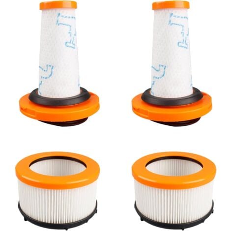 Filtre pour Rowenta X-FORCE FLEX 9.60, Filtres pour Rowenta X-FORCE FLEX 9.60 et X-NANO ESSENTIAL RH20xx, 2 Pré-Filtres + 2 Filtres Moteur, Filtres HEPA lavables pour ZR009010, ZR009012