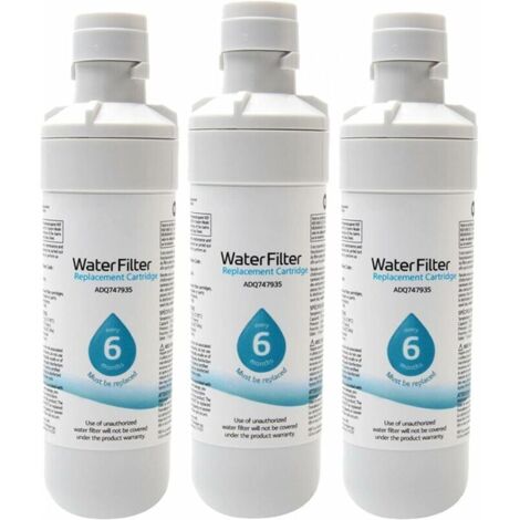 3 paquets LT1000P/PC/PCS Cartouche filtrante pour réfrigérateur, MDJ64844601, ADQ74793501, ADQ7479350 filtre à eau de rechange pour réfrigérateur (1/5)
