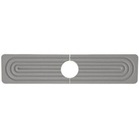 Tapis de cuisine absorbant, terre de diatomées, anti-éclaboussures, séchage rapide, convient pour évier de cuisine, camping-car, plan de travail de salle de bain (gris, 60 x 10 cm) (1/5)