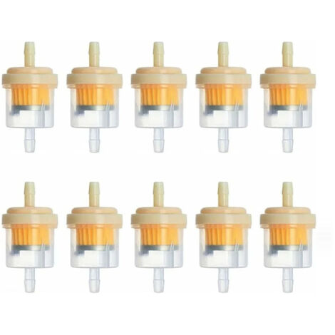 Rwoythk – Filtre à cartouche magnétique 10 pièces – Élimine les impuretés essence – Compatible motos et tondeuses – Installation facile