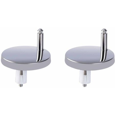 [Paire] Vis en plastique QQ avec une encoche, pièces de rechange universelles pour charnières de siège de toilette, adaptées à la plupart des anneaux de siège de toilette, installation rapide. (1/5)