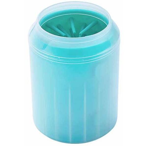 Nettoyeur de pattes de chien portable, lave-pattes de chien, coupelle en silicone adaptée aux pattes de chat et de chien (vert) (1/5)