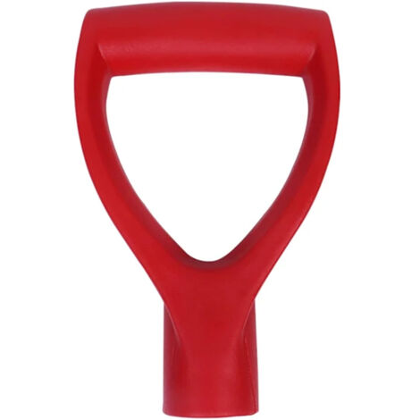 Manche de pelle, fourche de jardin, manche de pelle en forme de D, manche en plastique, convient aux outils de creusement et de ratissage, noir. (1/5)