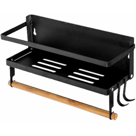 Porte-épices magnétique pour réfrigérateur, porte-mouchoirs magnétique, étagère à épices, étagère de rangement pour condiments, étagère de rangement pour la cuisine (1/5)