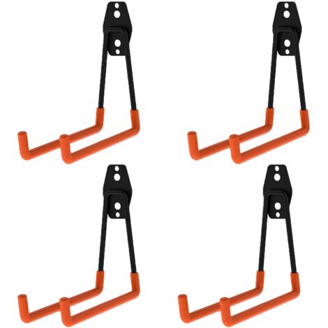 Crochets de garage robustes, crochets de rangement polyvalents, supports pour outils de jardin, crochets muraux en acier (petits crochets) (1/5)