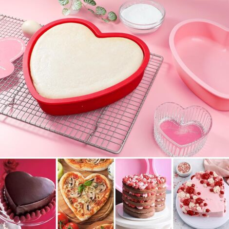 Moule Gateau Coeur Silicone, Moule En Silicone Coeur Saint Valentin Antiadhesif Moule A Gateau Silicone Patisserie Pour Gateau Fete Des Meres Gateau Au Fromage 21 Cm X 185 Cm 86401132
