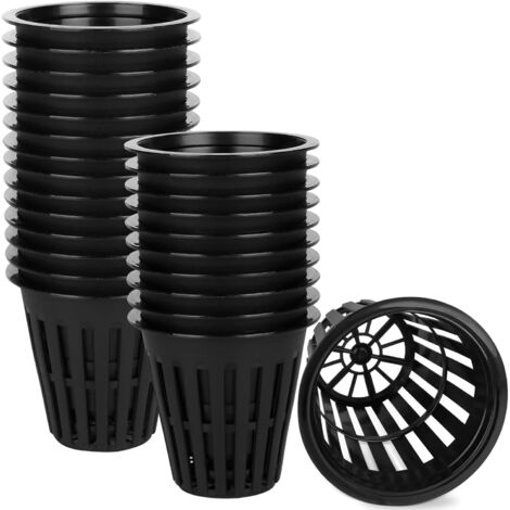 Lot de 50 pots paniers de 5 cm (2 pouces), godets hydroponiques pour culture intérieure ou extérieure (1/5)