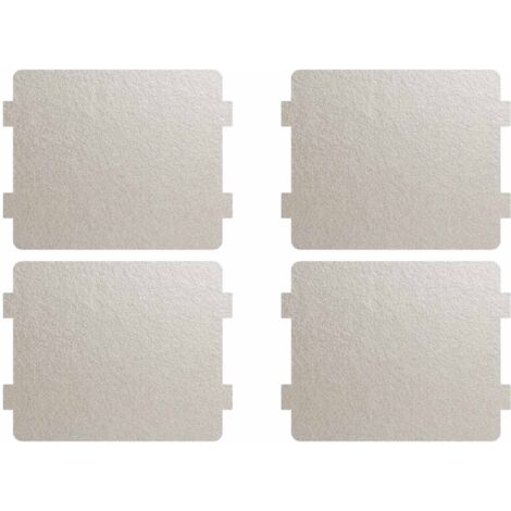 4 Unités Plaque en mica pour réparation de micro-ondes, plaque de remplacement pour les accessoires de réparation de micro-ondes,Tranches universelles pour four à micro-ondes, faciles à découper (1/5)