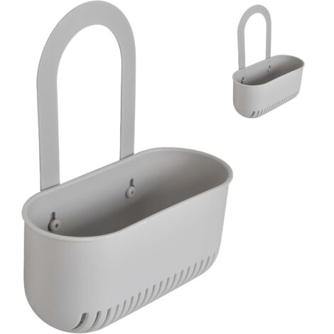 Deux égouttoirs à éponges et savon, support de rangement suspendu pour évier, pour organiser et égoutter les éponges de cuisine, les tampons à récurer, les brosses à savon et les accessoires de lavage (1/5)
