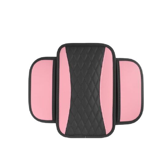 Gants d'accoudoir de voiture, gants d'accoudoir en cuir microfibre, avec 2 poches de rangement, accessoires intérieurs de voiture, adaptés à la plupart des modèles de voiture, rose.
