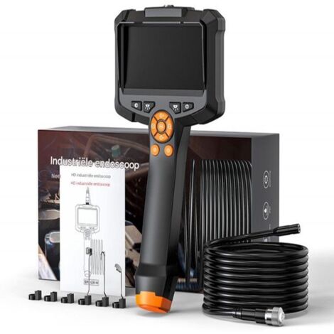 Endoscoop Inspectiecamera met Dubbele Lens en LED Verlichting - 4,3” IPS Scherm - Waterdicht IP67 - 1080P HD Buiscamera - 5 m - Voor Auto, Riool en Huisinspectie (1/5)