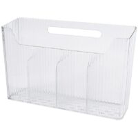 Organisateur Murale Transparent Rangement Sous Evier Cuisine, Meuble Van Aménagé, Idéal Film Plastique, Papier Alu et Accessoires Salle de Bain