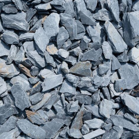 40mm Blue Slate Chippings Bulk Bag