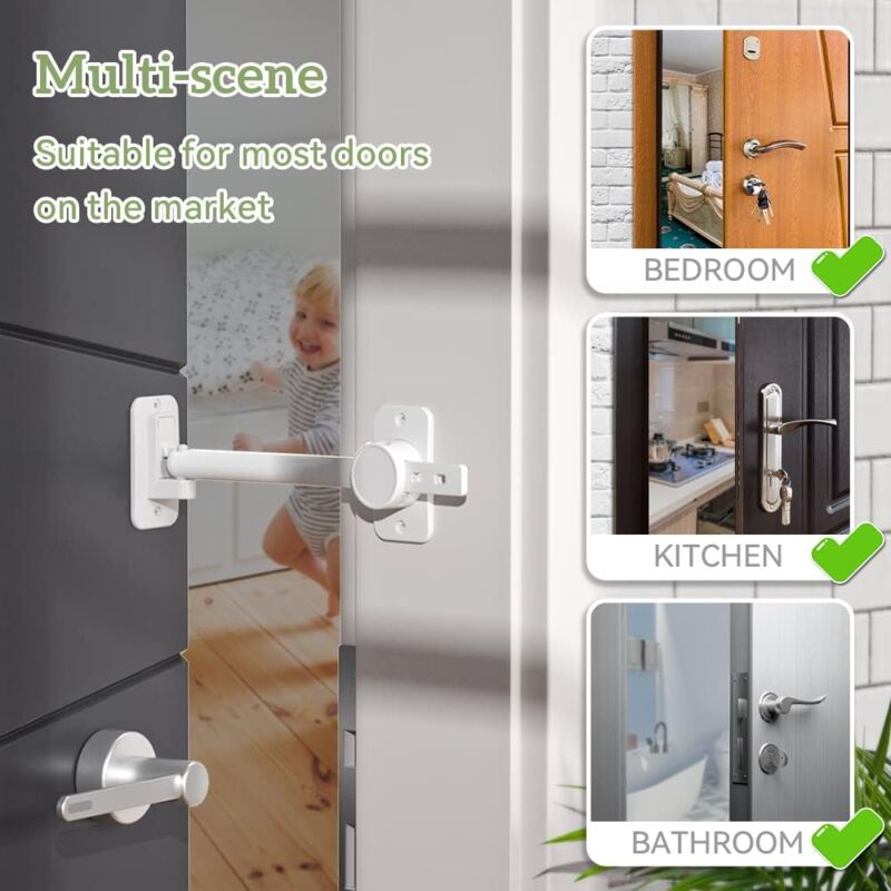 Protezione Anti-Schiacciamento Porta EUDEMON - Regolabile Per Animali Domestici E Bambini, Design Trasparente - Foto 10