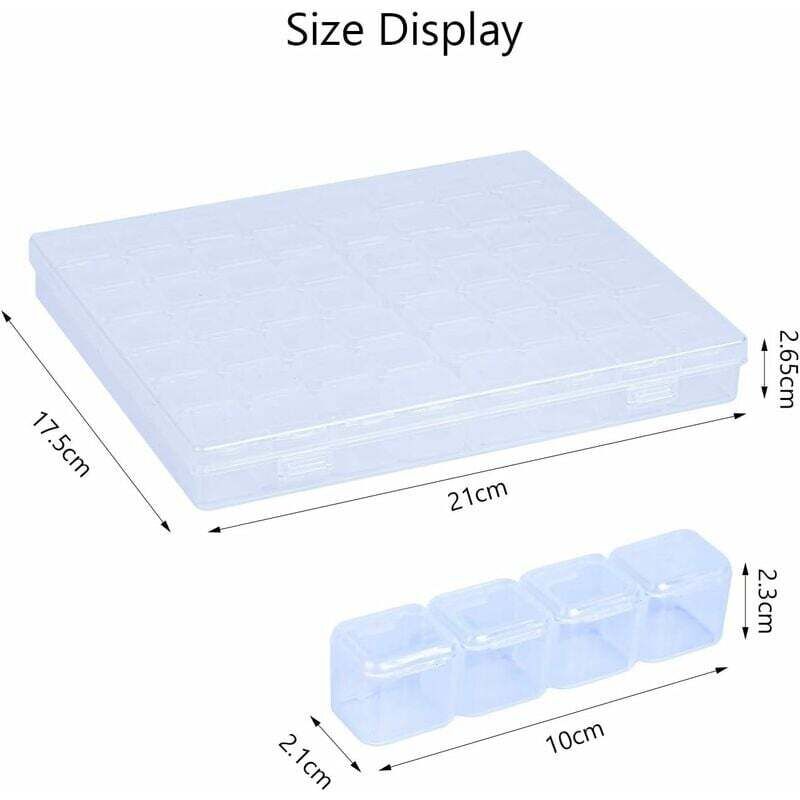 Scatola Organizer 28 Scomparti - Per Perline, Orecchini, Accessori, Cucito E Fai Da Te - Foto 2