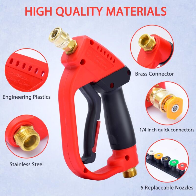 Set Punte Spray Per Lavaggio Alta Pressione Set Ugelli Per - Foto 3