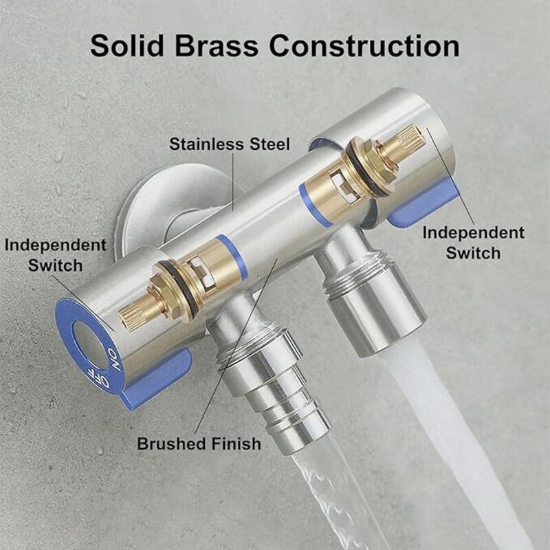 Valvola Angolare In Rame Per Rubinetto Bagno - Valvola Di Intercettazione Antiriflusso G1/2 - Foto 6