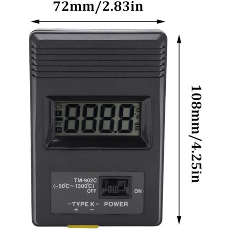 Termometro Digitale 4 Canali Con Termocoppia Tipo K - Alta Precisione, Allarme, USB Per PC