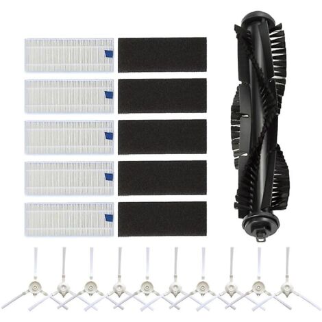 Set Accessori Ricambio Per Robot BR150/151: Spazzole Laterali, Filtri E Panni Lavapavimenti