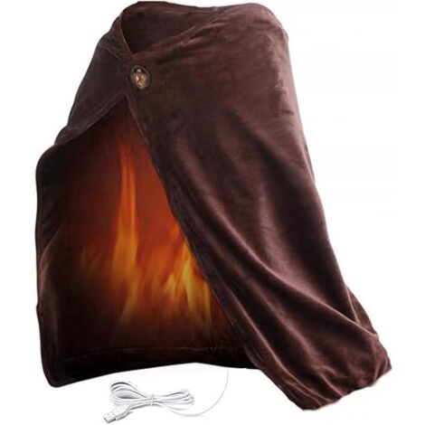 Coperta Riscaldante Elettrica Indossabile – Scialle USB Portatile Con 3 Livelli Di Calore, Perfetto Per Casa E All’aperto