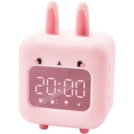 Sveglia Per Bambini A Forma Di Unicorno - Silenziosa, Con LED E Snooze - Foto 5
