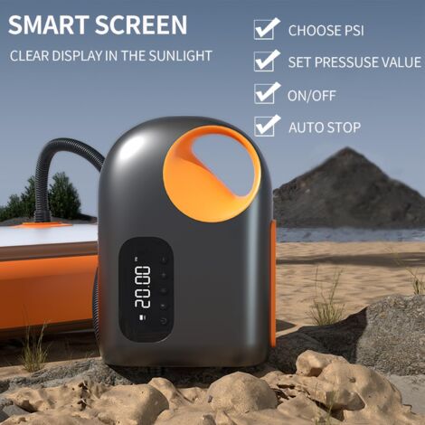 Pompa Ad Aria A Pedale Portatile - Per Gonfiabili, Barca, Kayak, Con 3 Adattatori - Foto 13