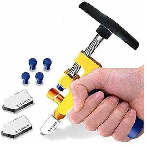 Tagliavetro Professionale 3 In 1 - Con Punta Diamante Per Piastrelle E Vetro - Foto 2