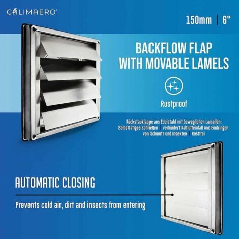 Crediri 2 Pezzi Griglia Di Ventilazione Rotonda Griglia Di Ventilazione In Acciaio Inox Griglia Di Uscita Dellaria In Acciaio Inox Griglia Di Ventilazione 125 Mm Apertura Di Ventilazione Regolabile 86439591 - 4