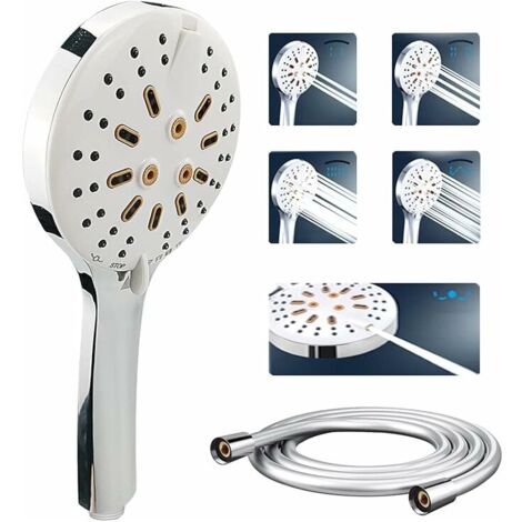 Soffione Doccia Cilindrico INEX - Tubo In Acciaio Inox 175 Cm, Cromato, Risparmio Acqua - Foto 10