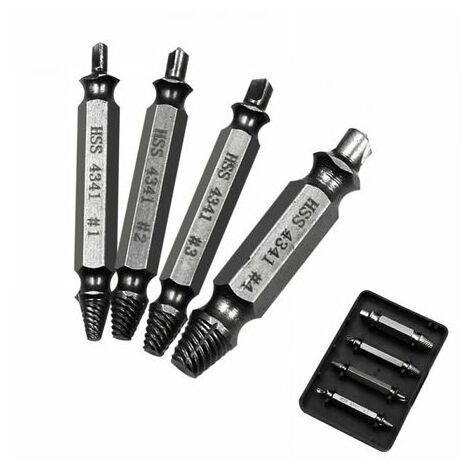 Set Estrattori Viti Rotte - 6 Pezzi In Acciaio, Per Maschi E Viti Spelate, Per Trapano - Foto 3