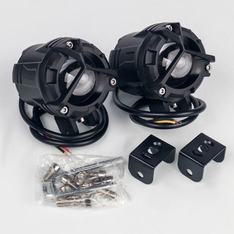 Faro LED 60W Per Moto Dirt Bike - Kit Luce Universale Per Manubrio 22mm, 2500Lm - Foto 7