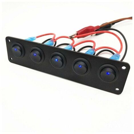 Pannello Interruttori 6 Gang Impermeabile IP66 - Con LED Per Auto, Barca E Camper 12V/24V - Foto 11