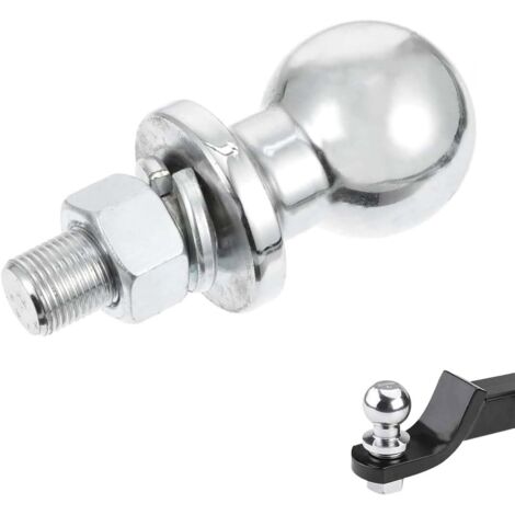 Gancio Traino 1 Pollice PERNO GANCIO TRAINO A SFERA Per RIMORCHIO D.50mm Universale Non Sfera Gancio Traino