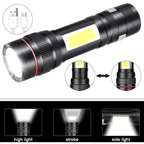 Nuova torcia ricaricabile XHP160 ad alta intensà luminosa, con luce