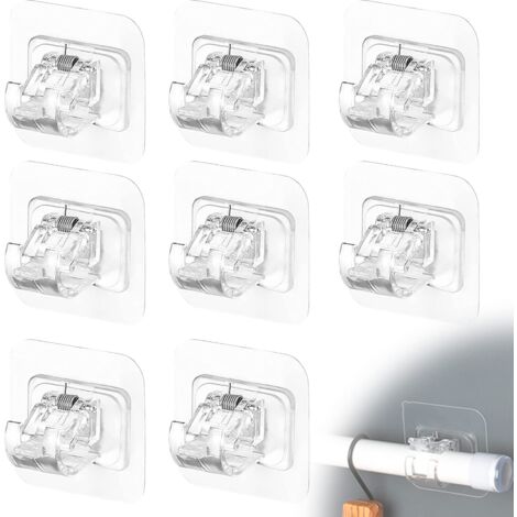 Confezione da 2 supporti per aste per tende con doppi ganci per aste per tende da soggiorno e camera da letto | Leroy Merlin