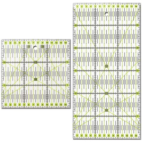 Righello Per Patchwork In Acrilico - 30x15 Cm Trasparente Per Quilting E Cucito - Foto 6