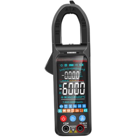 FNNEMGE Pinza Amperometrica Digitale DC/AC: 0-600A, Multimetro Valore Efficace Vero 6000 Conteggi, Misurazione NCV Corrente Alternata/Corrente Continua, Tensione, Resistenza - Foto 11