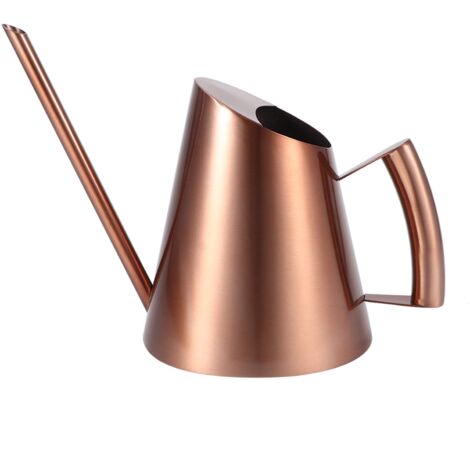Annaffiatoio In Acciaio Inossidabile Color Bronzo Con Beccuccio Lungo – Capacità 900 Ml, Antigoccia, Per Piante E Giardino (Taglia M) - 5