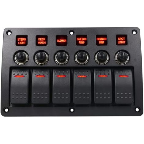 Barca interruttore bilanciere nero2 pin ON/OFF AC250V/15A