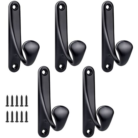 Ganci Parete In Metallo Moderni: 12 Pezzi Appendini Grigi, Portabiti Design Per Ingresso